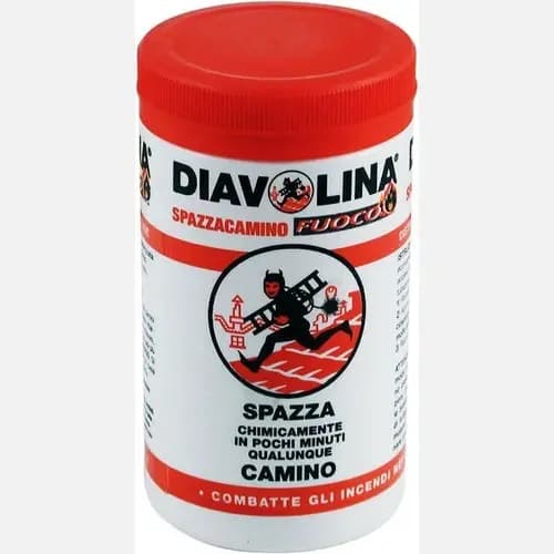 DIAVOLINA SPAZZACAMINO gr 270 PULISCI ELIMINA RIMUOVI FULIGGINE PER CAMINI STUFE - 2