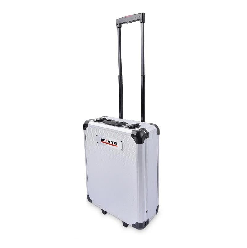 Trolley set attrezzi valigia cassetta porta utensili completa con 253 pezzi - 3