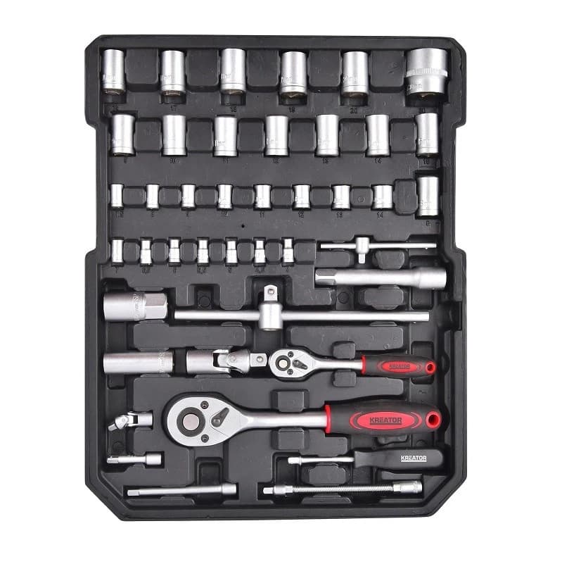 Trolley set attrezzi valigia cassetta porta utensili completa con 253 pezzi - 8