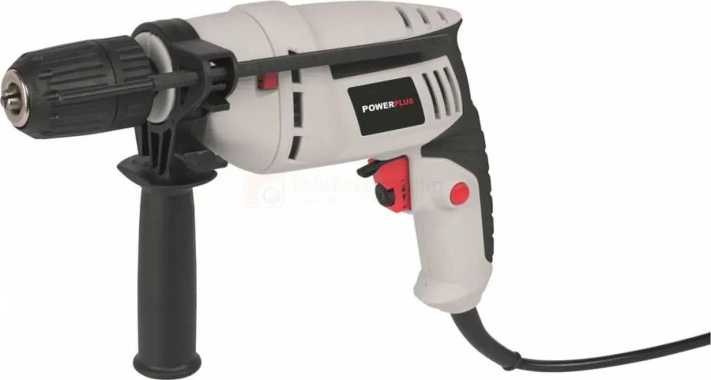 TRAPANO A PERCUSSIONE POWERPLUS POWC10200 600W MANDRINO AUTOSERRANTE 13MM REVERS - 2