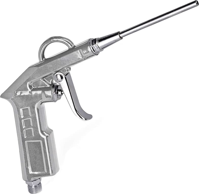 PISTOLA SOFFIAGGIO BECCO LUNGO 100MM COMPRESSORE ARIA COMPRESSA HIT 119403 - 2