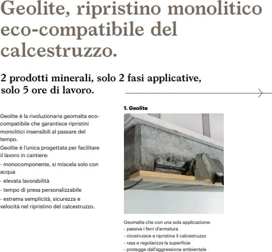 Geolite 40 Kerakoll Geomalta Ripristino Rasatura Protezione Calcestruzzo 5kg - 4