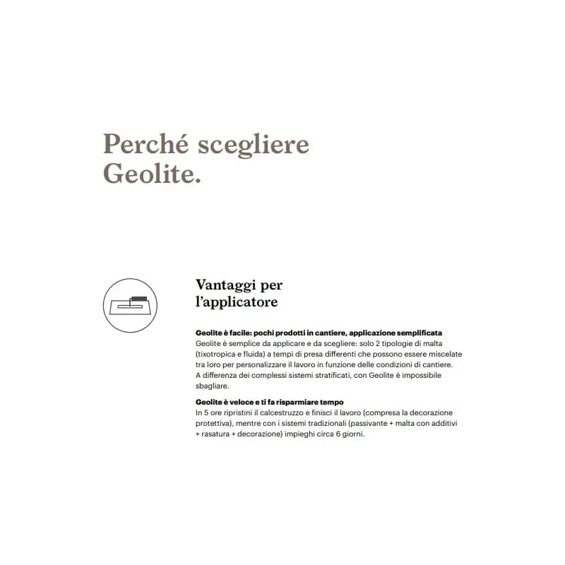 Geolite 40 Kerakoll Geomalta Ripristino Rasatura Protezione Calcestruzzo 5kg - 6