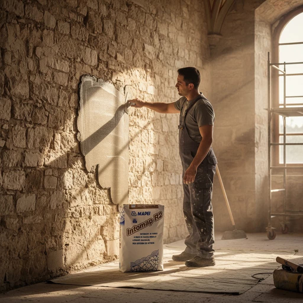 MAPEI INTOMAP R2 FIBRO KG25 INTONACO FIBRO RINFORZATO PER INTERNI ED ESTERNI - 6
