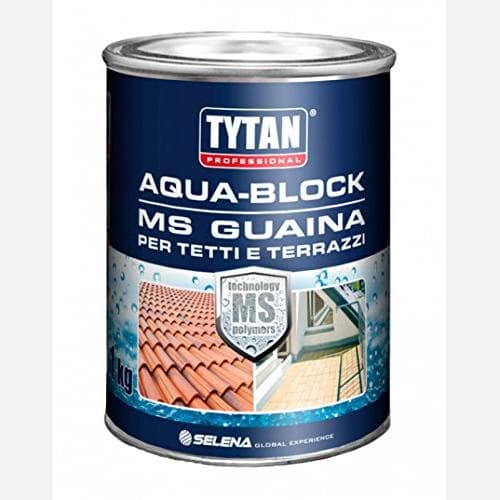 Guaina Liquida ai Polimeri Piscine AQUA-BLOCK MS GUAINA TYTAN Kg1 Bianco  Grigio - 4