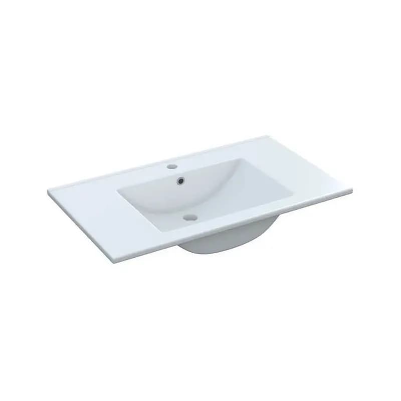 Mobile Bagno 80 Cm CON LAVABO E SPECCHIO Rovere - Dakota 94611 - 8