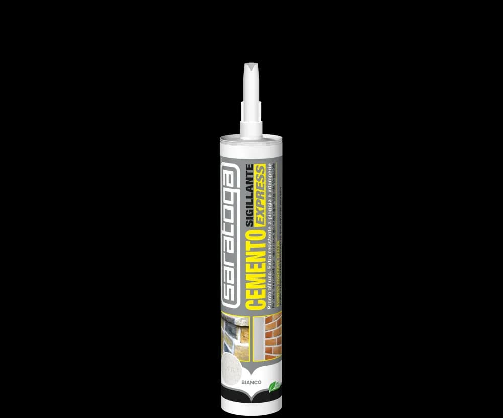 Saratoga Cemento Sigillante Express 310ml  resistente umidità BIANCO O GRIGIO - 2