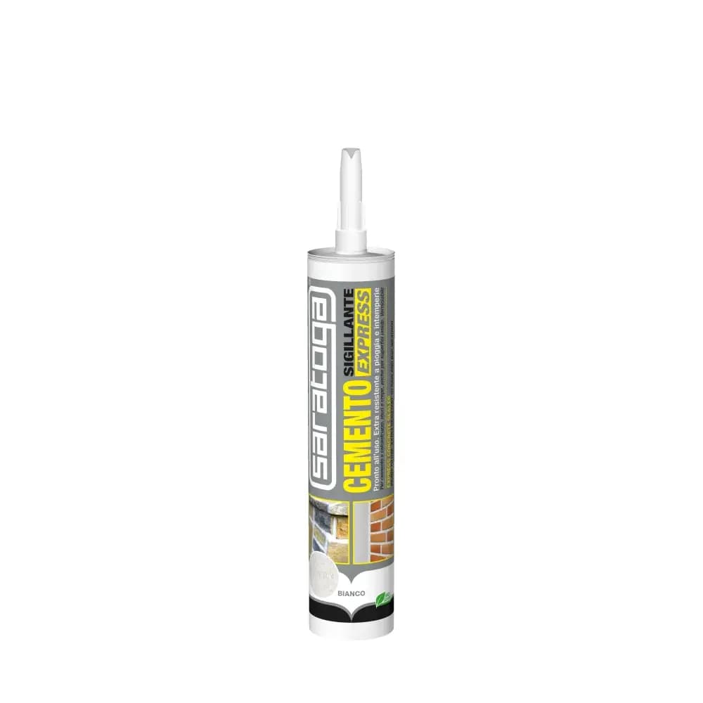 Saratoga Cemento Sigillante Express 310ml  resistente umidità BIANCO O GRIGIO - 3