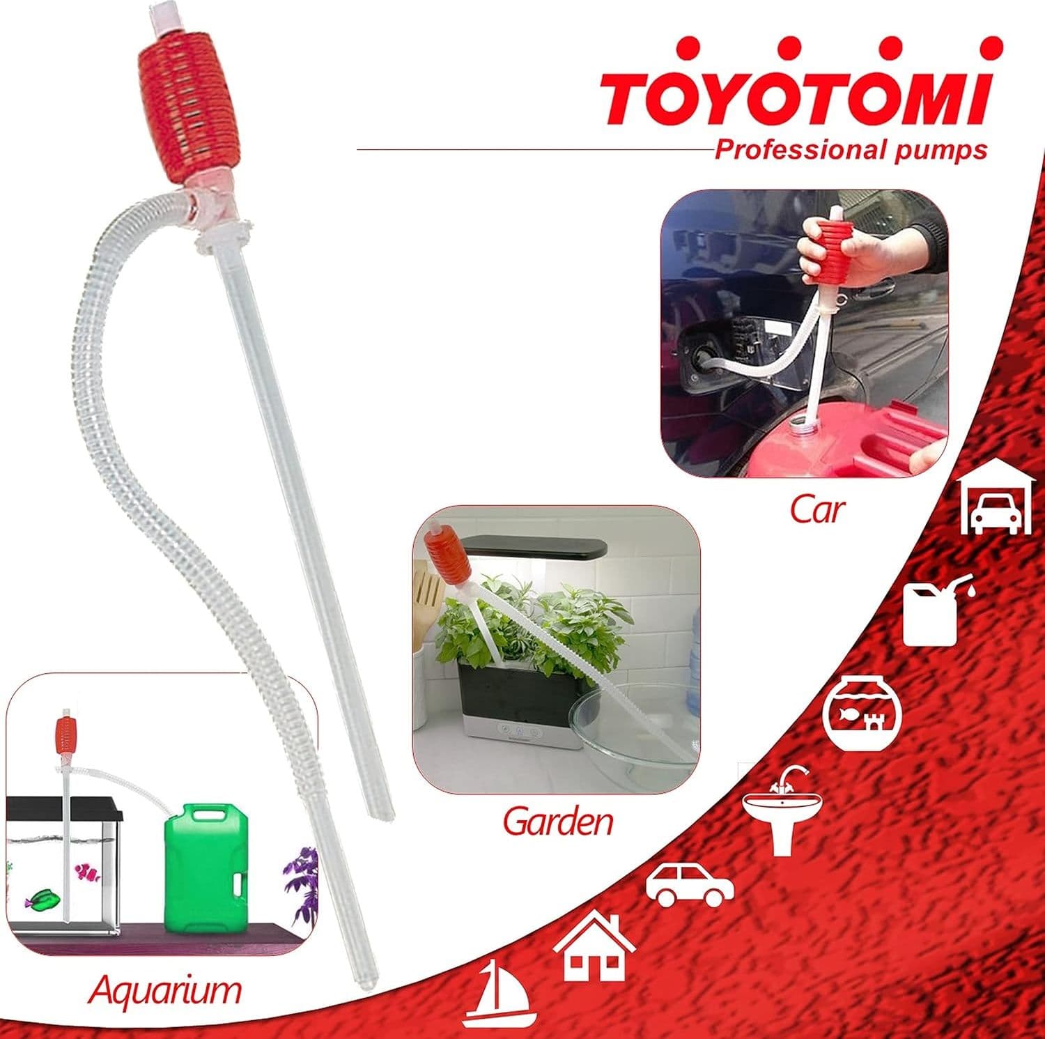 Toyotomi Pompa Manuale Adatta Per Travasare Ogni Liquido Fino A 20lt Al Minuto - 4