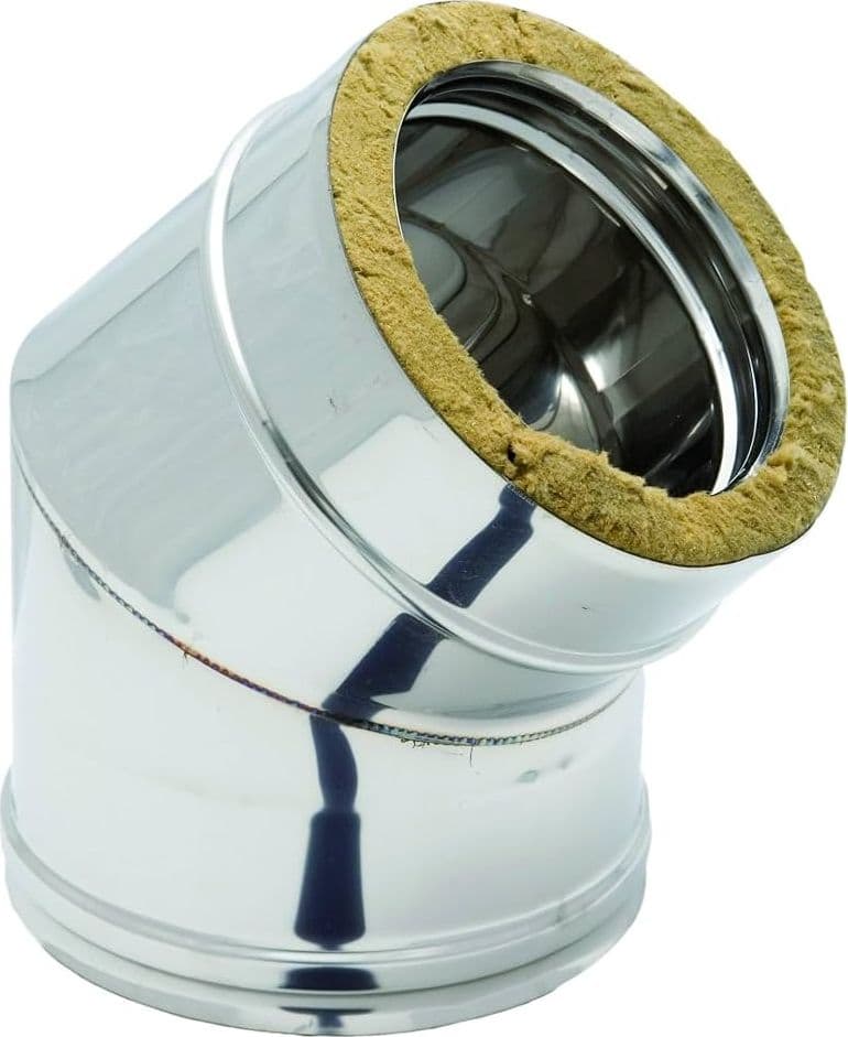 CANNA FUMARIA TUBO DOPPIA PARETE COIBENTATO ACCIAIO INOX PER ESTERNO DM 80-130 - 8
