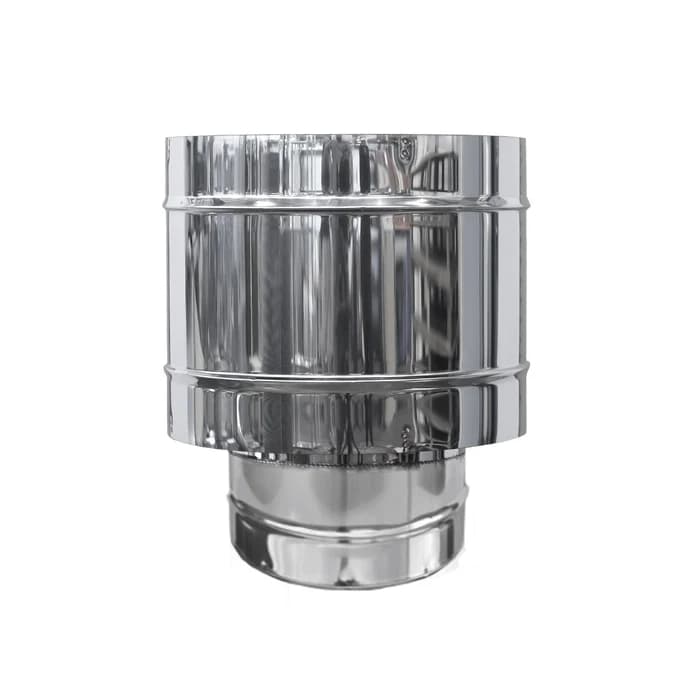 CANNA FUMARIA TUBO DOPPIA PARETE COIBENTATO ACCIAIO INOX PER ESTERNO DM 100-150 - 14