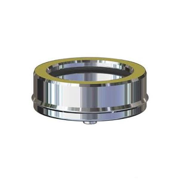 CANNA FUMARIA TUBO DOPPIA PARETE COIBENTATO ACCIAIO INOX PER ESTERNO DM 100-150 - 5
