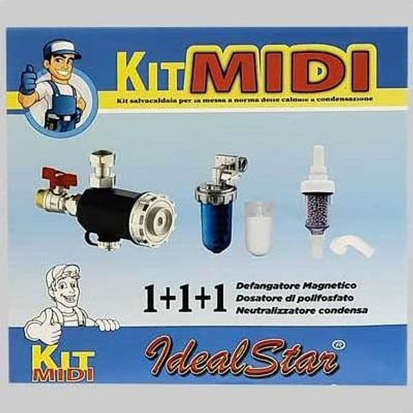 KIT SOTTOCALDAIA MIDI DEFANGATORE MAGNETICO NEUTRALIZZATORE CONDENSA DOSATORE - 2