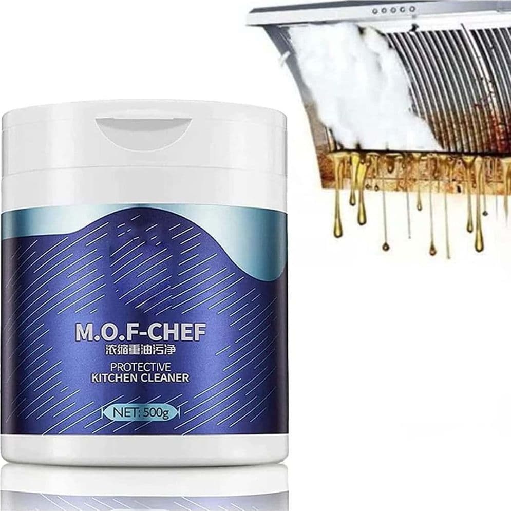DETERGENTE SCHIUMOGENO IN POLVERE SMACCHIATORE CUCINA MULTIUSO PER CAPPA PENTOLE LAVELLO - 2