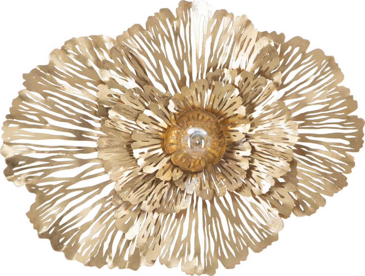 Lampada da muro "Ibis" struttura in metallo color oro per interni - 8