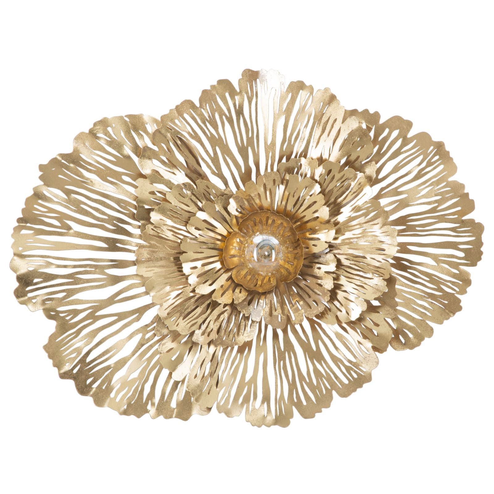 Lampada da muro "Ibis" struttura in metallo color oro per interni - 8