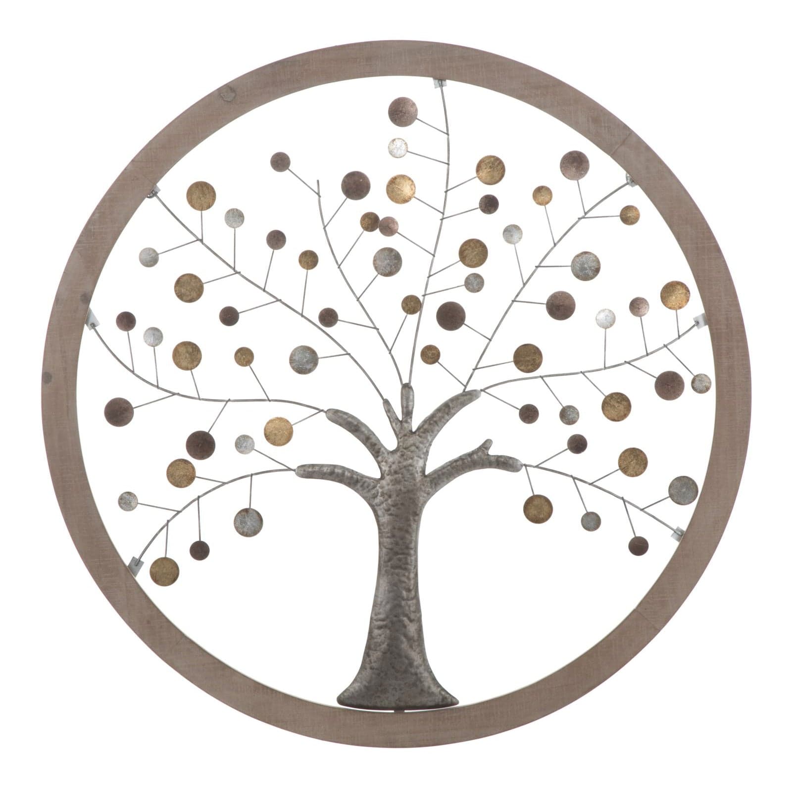 Albero decorativo in ferro e legno da muro per decorazioni ambienti - 10