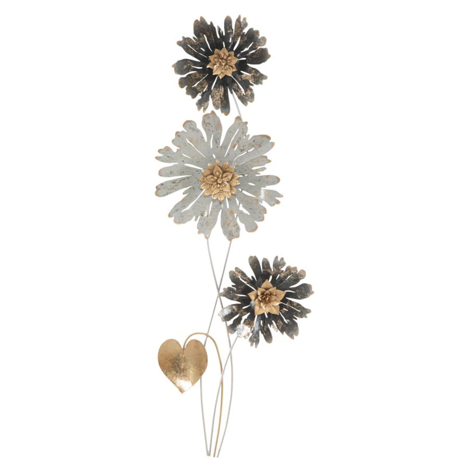 Composizione fiori decorativi Simply in ferro per decorazioni ambienti