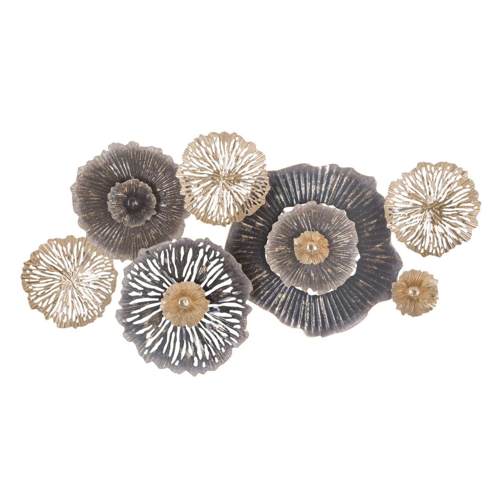 Composizione floreale decorativa Browny in ferro per decorazioni ambienti - 10