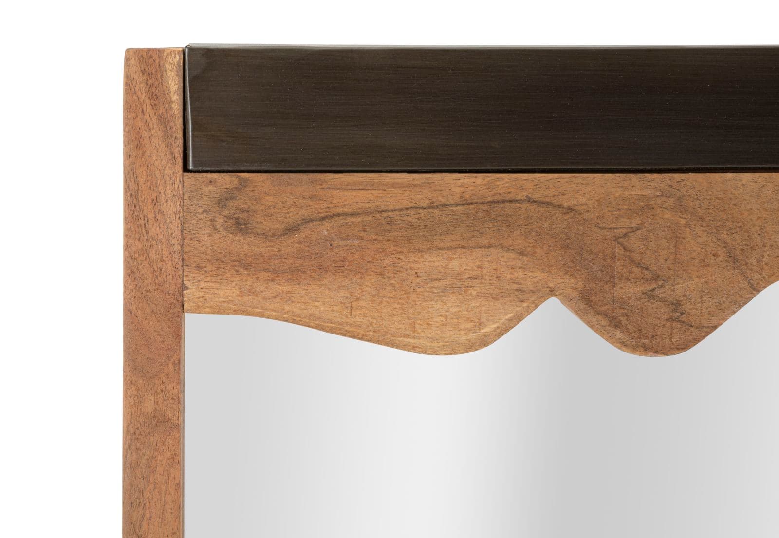 Specchio da parete "Yellowstone" cornice in legno di acacia per salotti e camere da letto in Specchi da parete Decor Space - Altamura, commercioVirtuoso.it