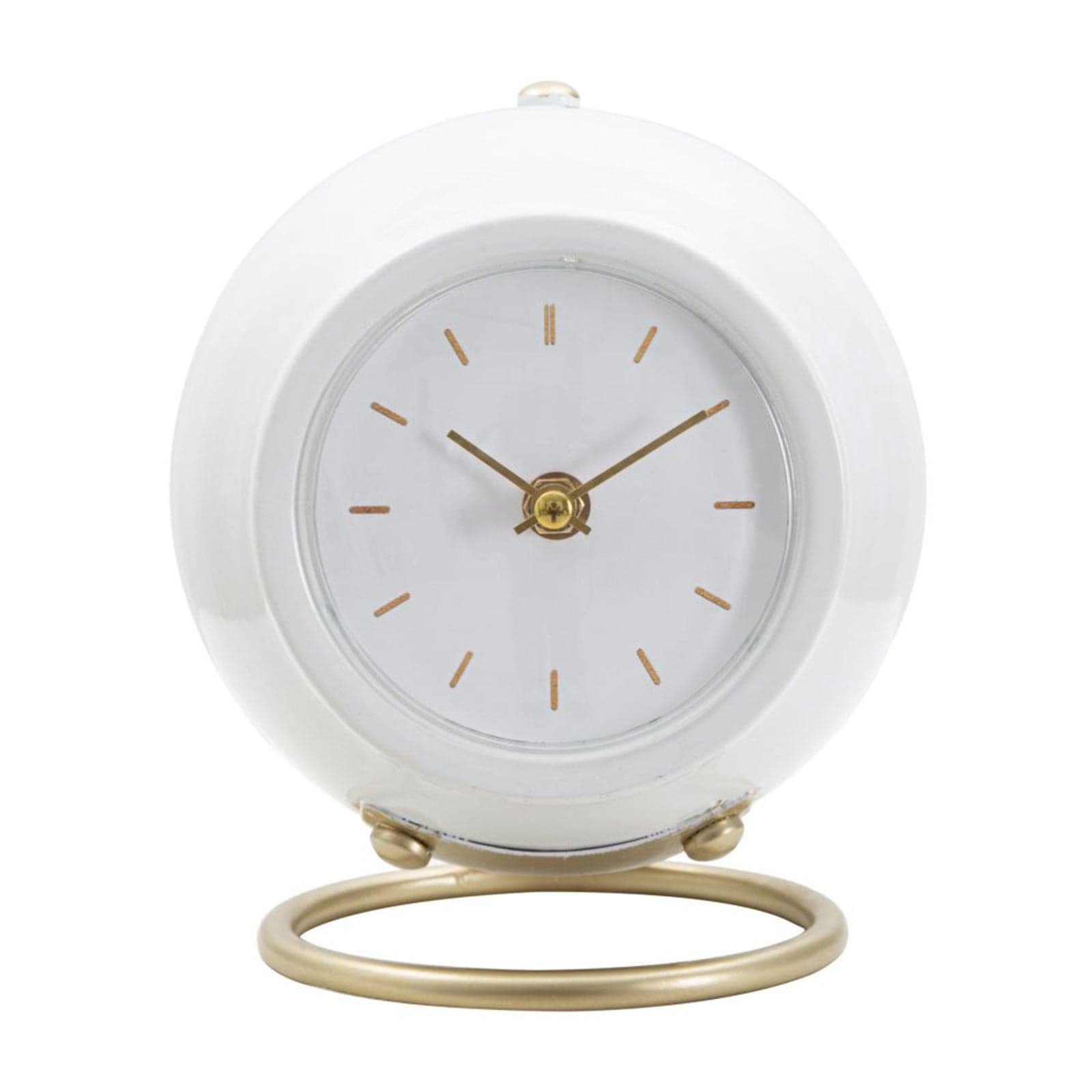 Orologio da tavolo in plastica con base in metallo per arredo - 9
