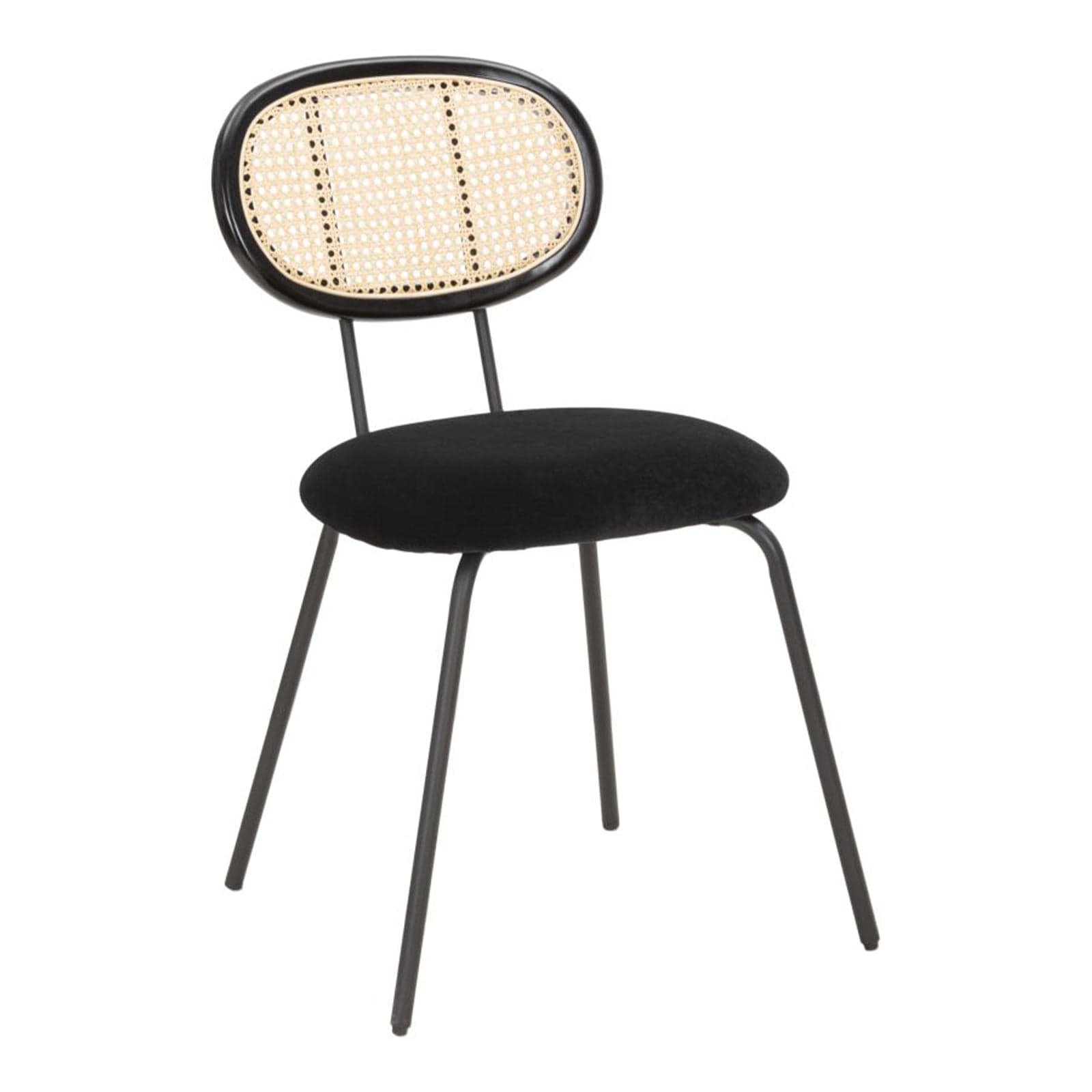 Sedia "Osaka" in tessuto gambe in metallo color nero per interni - 16