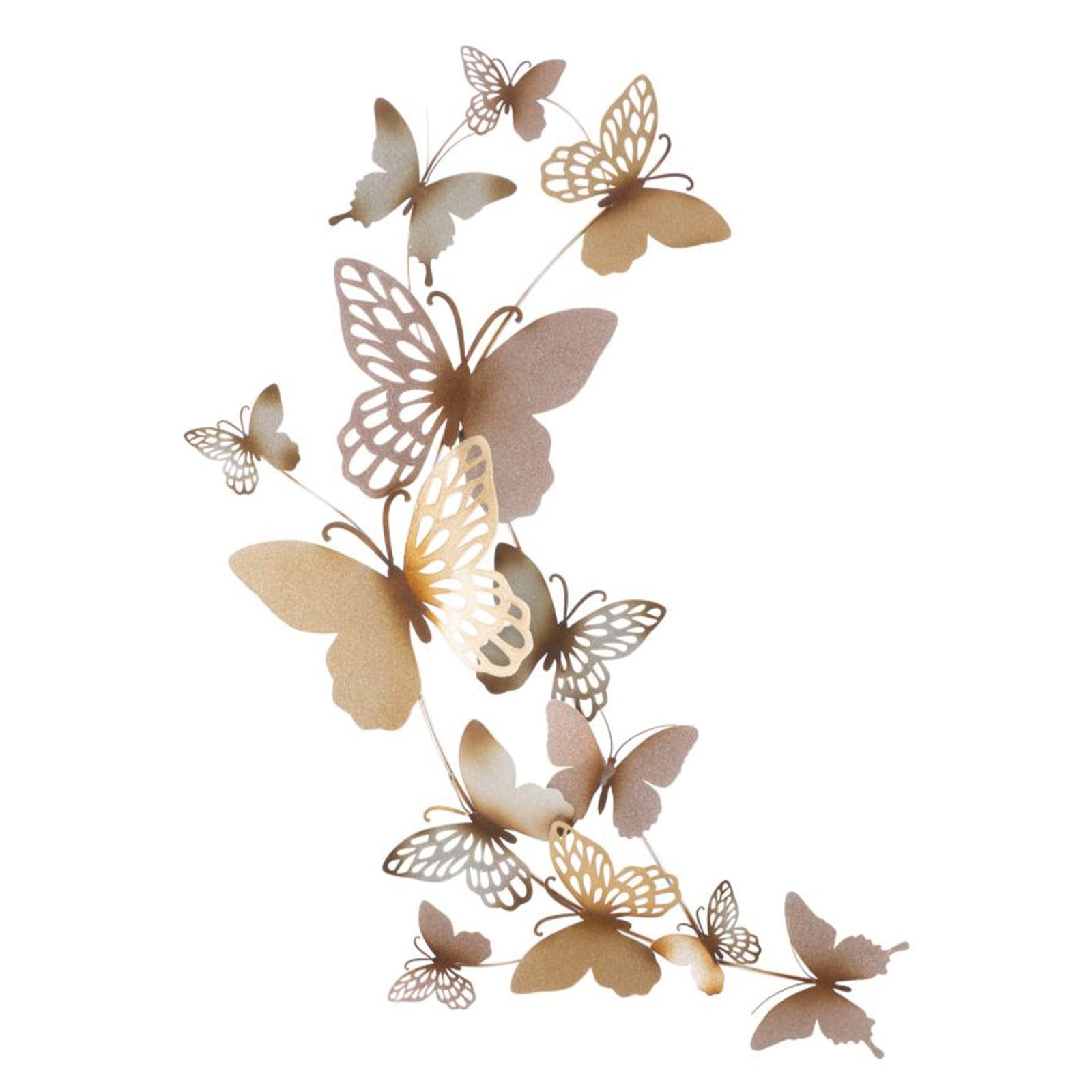 Pannello decorativo farfalle da muro in ferro per decorazioni ambienti - 18