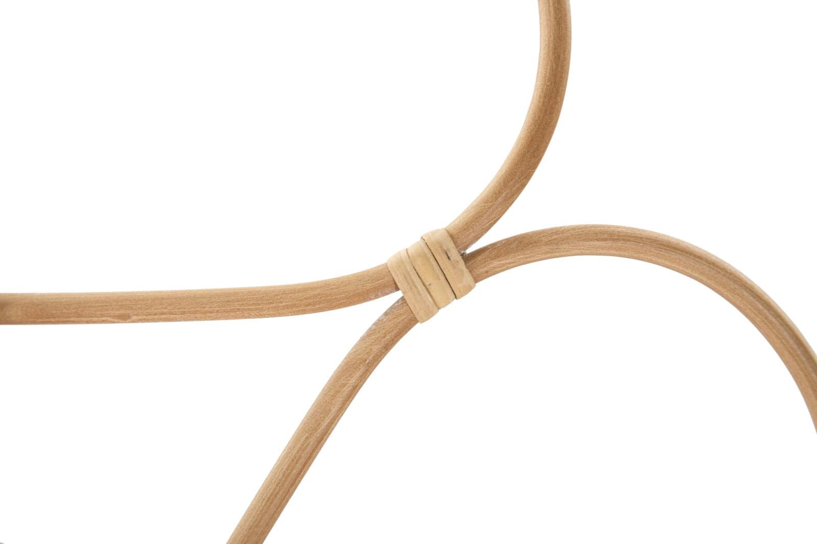 Specchio da parete cornice decorata in rattan per salotti e camere da letto in Specchi da parete Decor Space - Altamura, commercioVirtuoso.it
