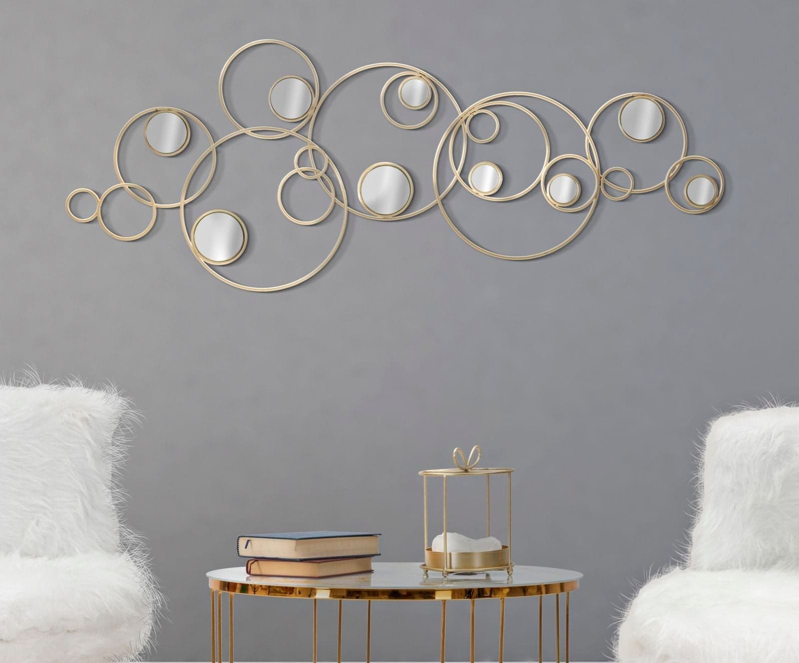 Pannello con specchi decorativi in ferro per decorazioni ambienti in Specchi da parete Decor Space - Altamura, commercioVirtuoso.it