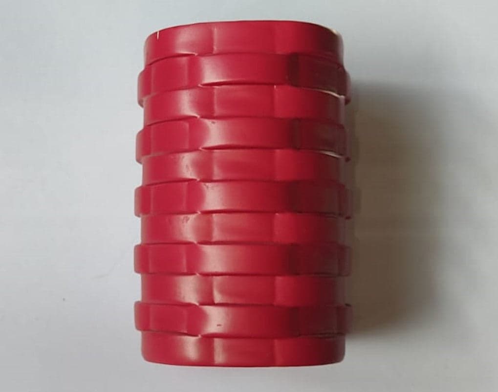 METAFORM - PORTA SPAZZOLINI LINEA "MOSES" - COLORE ROSSO