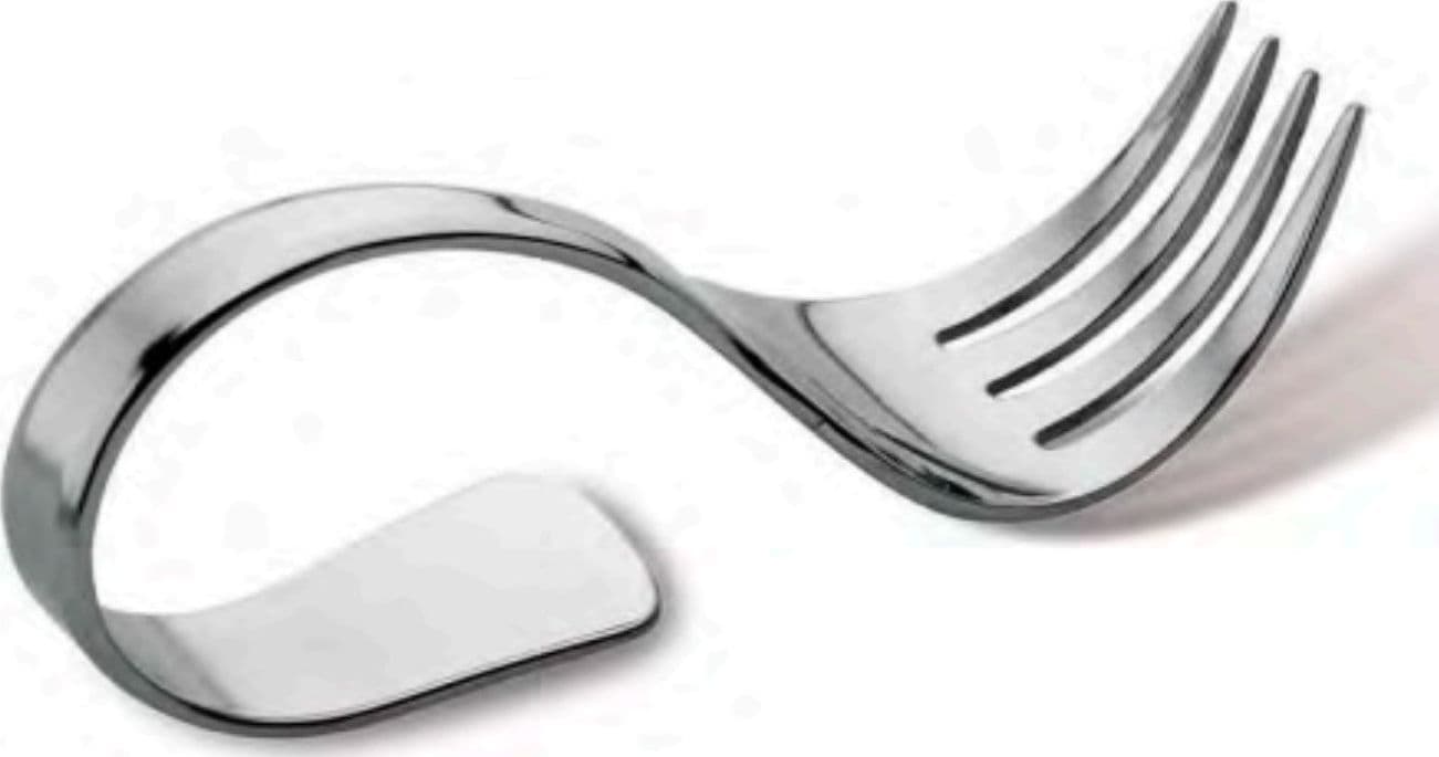 PICARD&WIELPUTZ - FORCHETTA RICURVA LINEA MODERNA PER APERITIVO "PARTYFORK VENTURA" *