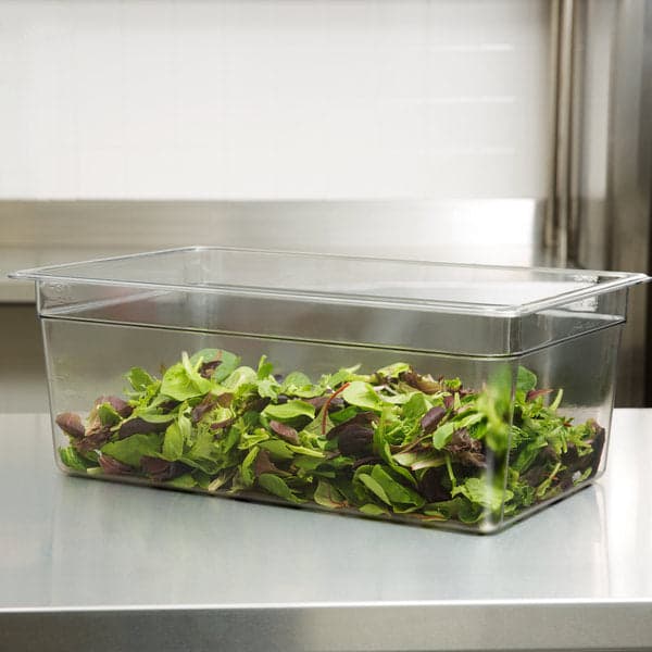 CAMBRO - CONTENITORE PER ALIMENTI "FOOD PANS" IN POLICARBONATO TRASPARENTE - FORMA RETTANGOLARE ALTA - 1/1x8" 200MM