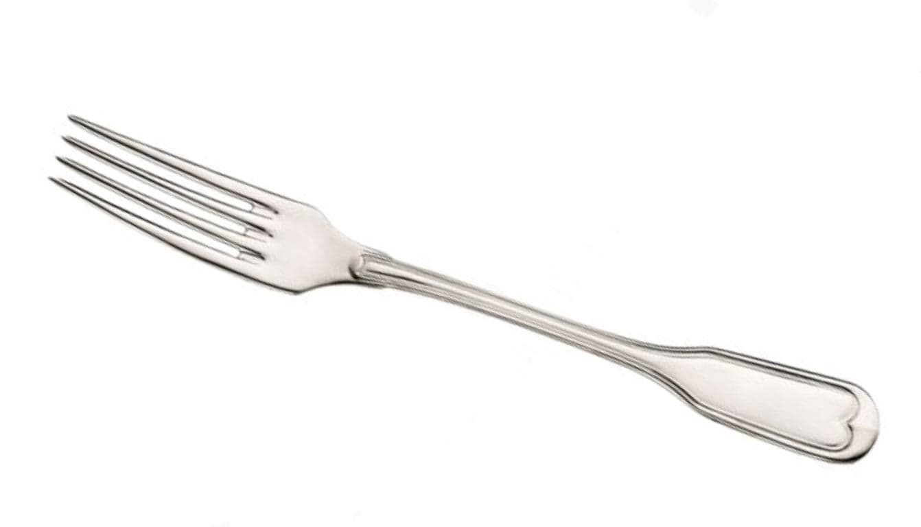 PINTI INOX - CONFEZIONE 12 PEZZI - FORCHETTA "VETTORIALE" DA TAVOLA 20,9CM - IN ACCIAIO INOSSIDABILE
