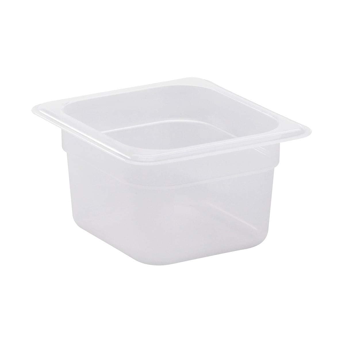 CAMBRO - CONTENITORE PER ALIMENTI "FOOD PANS" IN POLICARBONATO TRASPARENTE - FORMA RETTANGOLARE - 1/6x4" 100MM