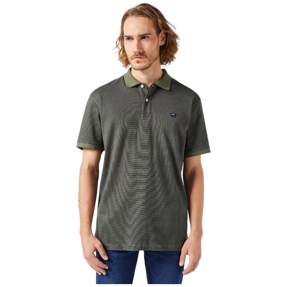 Wrangler maglietta polo verde 112350410 Polo Wrangler