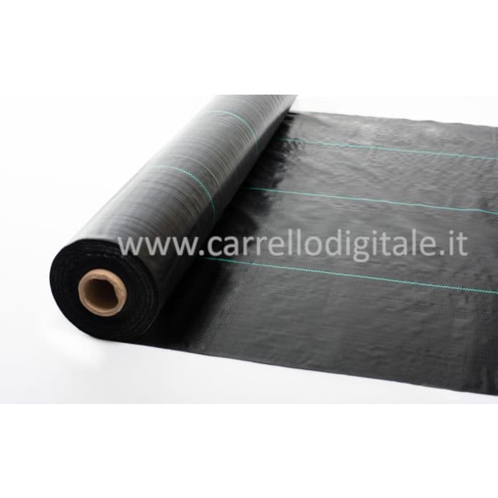 Telo professionale per pacciamatura anti alga/ erbacce in polipropilene 210cm x 40m - 100gr/mq in Barriere di tessuto per erbacce CarrelloDigitale.it - Seclì, commercioVirtuoso.it