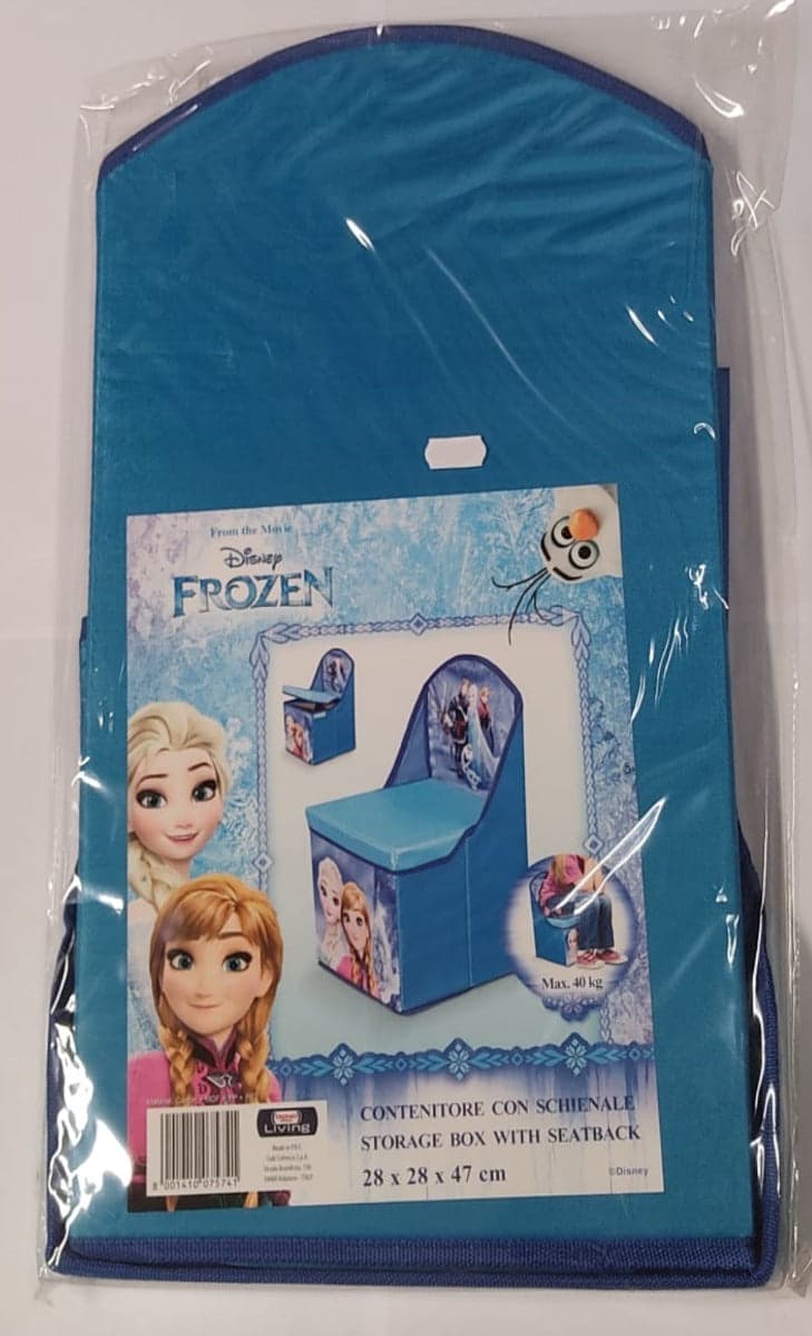 DOMOPAK - CONTENITORE GIOCHI CON SCHIENALE "LIVING" PER ORGANIZZAZIONE CAMERETTA 28x28x47CM - RAPPRESENTAZIONE CARTONE "CARS" E "FROZEN" in Portagiochi Stockdoc - Terni, commercioVirtuoso.it