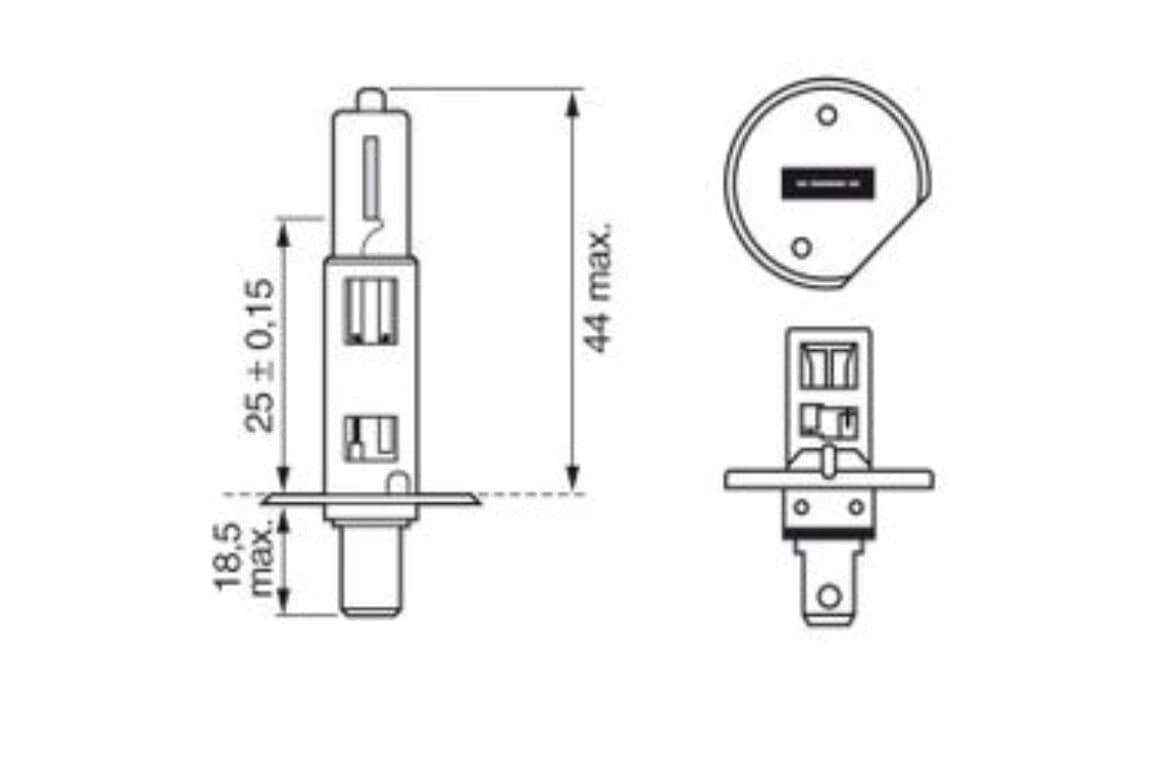 BOSCH - LAMPADINA XENON BLUE, FARO DI PROFONDITA' - 55W, 12V, H1 in Lampadine speciali Stockdoc - Terni, commercioVirtuoso.it