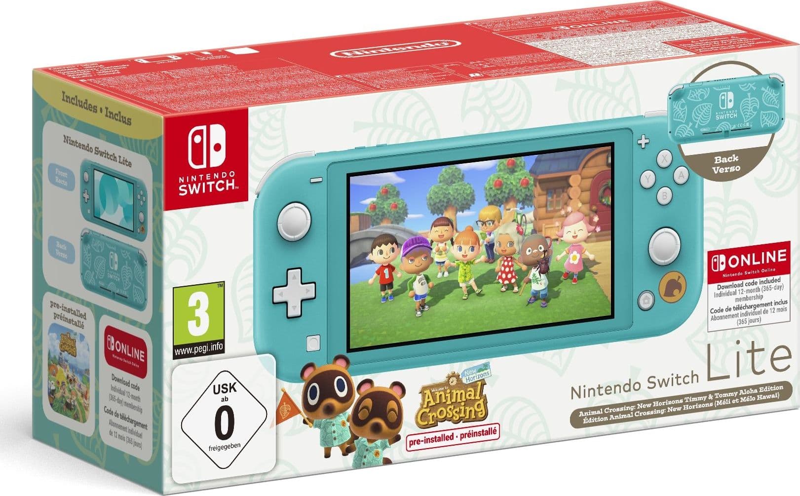 Nintendo switch lite ed. speciale acnh+nso 12m - 10014343