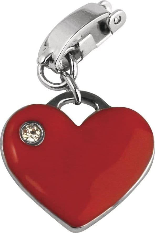 RAYHER - SHOE-CHARMS "CUORE ROSSO" 15MM - CON CLIP 11MM