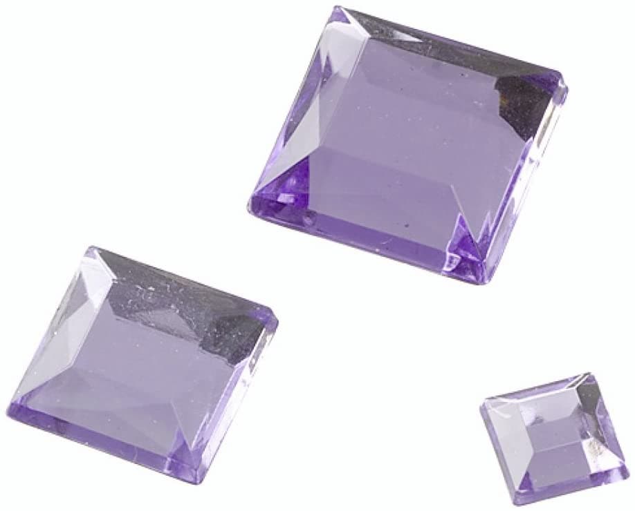 GUTERMANN - 110 PEZZI - QUADRETTI "GLAMOUR" STRASS-ACRILICO - COLORE VIOLA