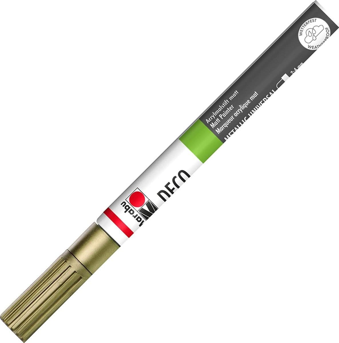 MARABU - PENNARELLO "DECO PAINTER" MATT - CON PUNTA 2-4MM - COLORE ORO 084