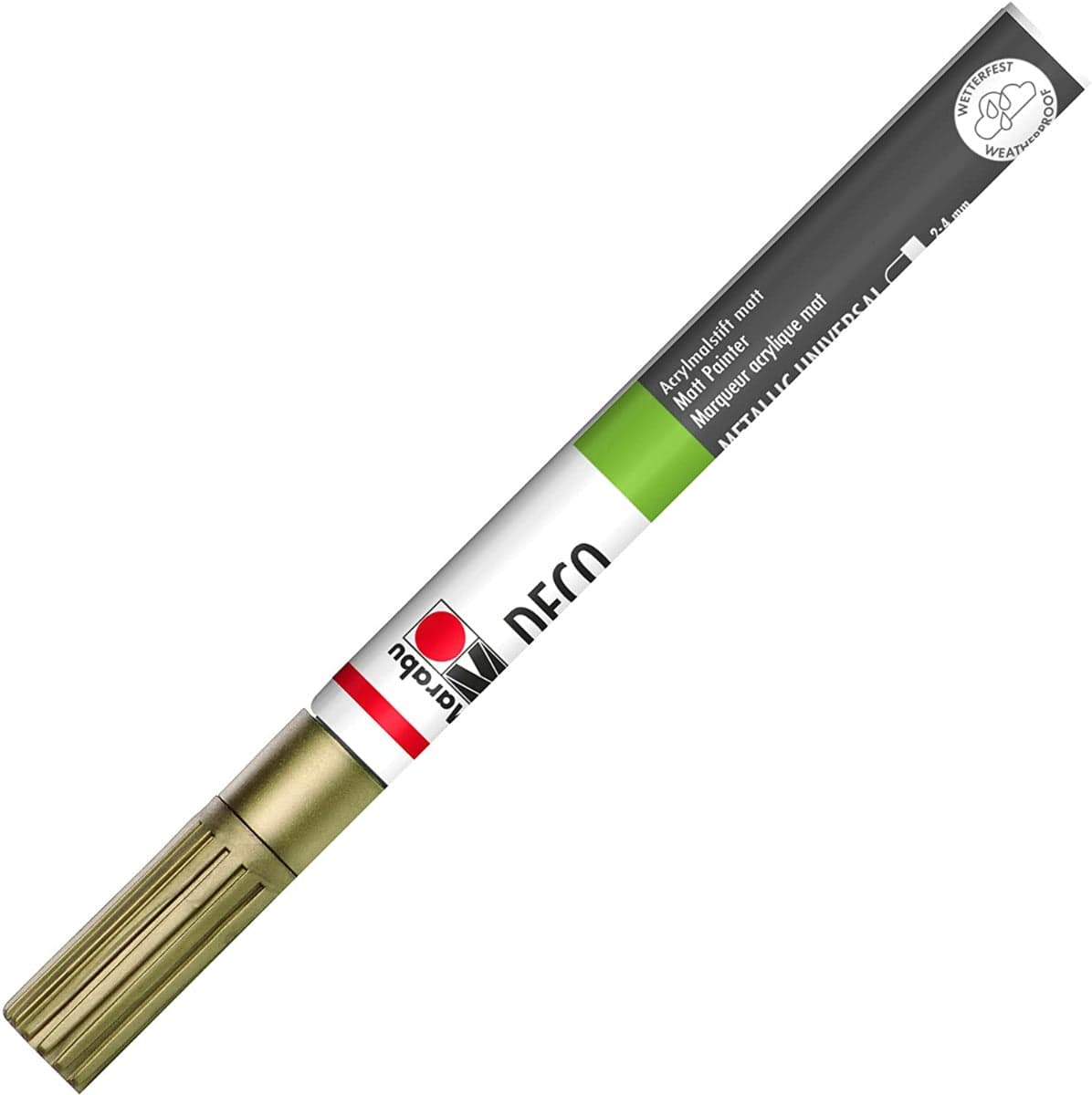 MARABU - PENNARELLO "DECO PAINTER" MATT - CON PUNTA 2-4MM - COLORE ORO 084