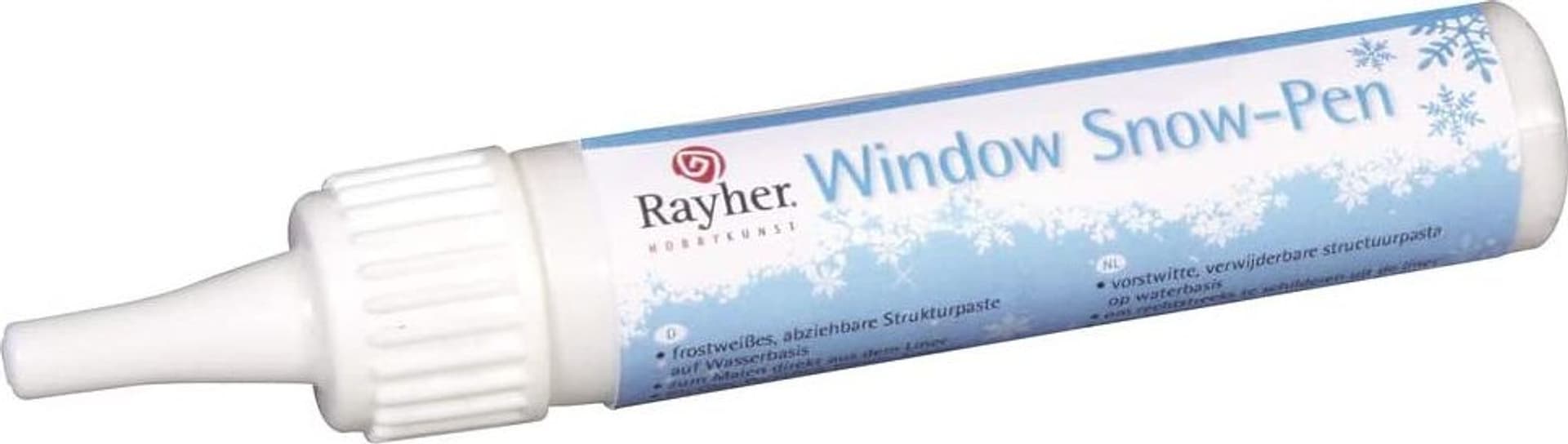 RAYHER - "WINDOW SNOW-PEN" - FLACONE GEL BIANCO A BASE D'ACQUA PER FINESTRE 30ML