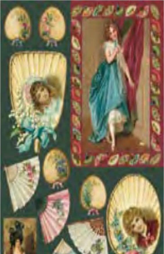 CALAMBOUR - FOGLIO DI CARTA DECOUPAGE "CHR 04"
