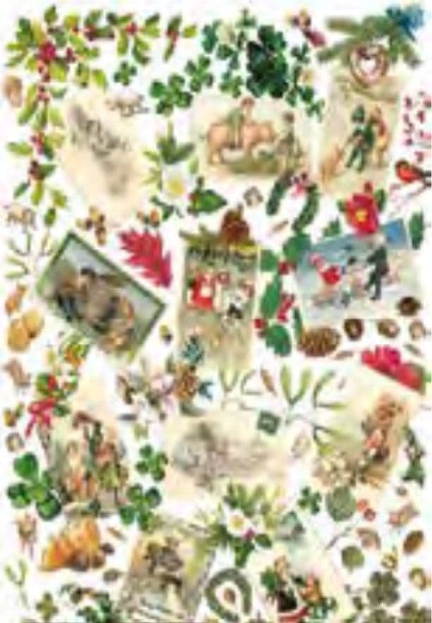CALAMBOUR - FOGLIO DI CARTA DECOUPAGE "CAL 265"