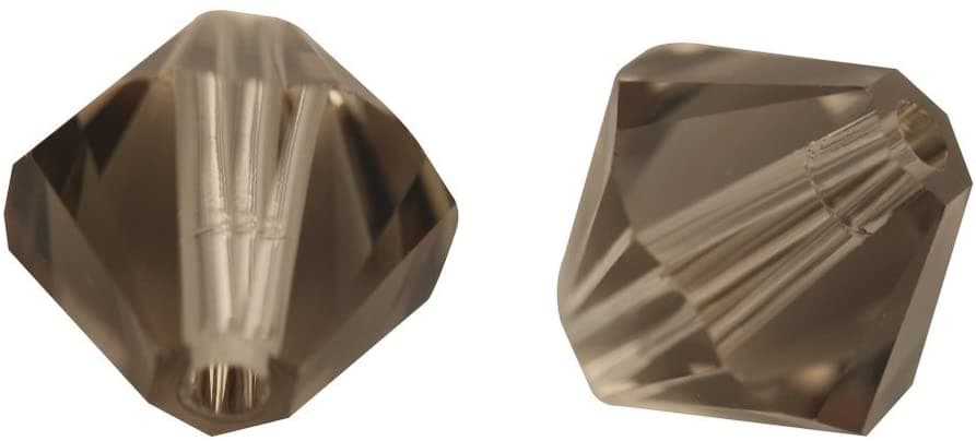 RAYHER - 25 PEZZI - PERLE DI CRISTALLO "SWAROVSKI" FORMA ROMBO Ø4MM - COLORE TORTORA