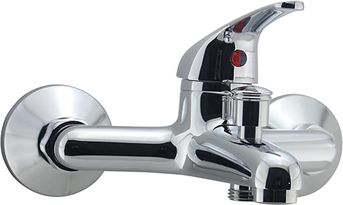 MASIDEF - RUBINETTO MISCELATORE BAGNO SERIE "IKER" PER VASCA - IN OTTONE CROMATO