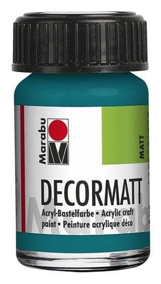 MARABU - COLORE ACRILICO "DECORMATT" PER METALLO/PIETRA/LEGNO/CARTA 15ML - COLORE TURCHESE 290