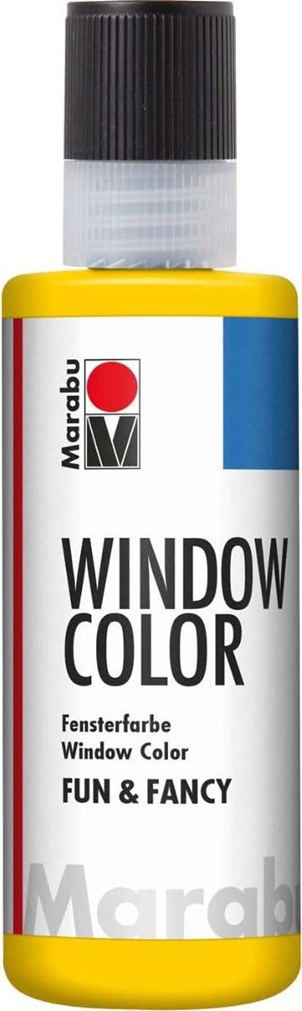 MARABU - "FUN&FANCY" COLORE A BASE D'ACQUA PER VETRI 8OML - COLORE GIALLO PRIMARIO 019